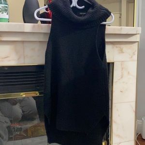 Women sleeveless wool dress